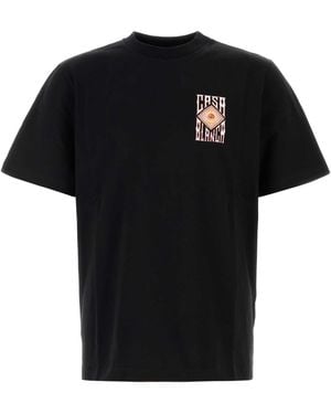 CASABLANCA Cotton T Shirt - Black