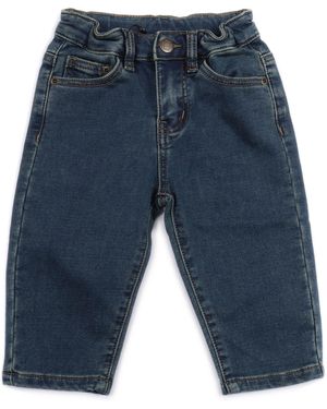 Molo Solo Woven Pants Cotton Polyester Elastane - Blue
