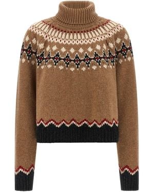 Alanui 'sweet Winter' Turtleneck Trui - Naturel