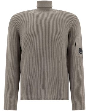 C.P. Company C.P. Firma "Full Rib" Rollkragenpullover - Grau