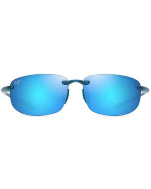 Maui Jim Sonnenbrille Ho'okipa B407 03 Blau/Blau verspiegelt Unisex Polarisiert
