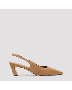 Stuart Weitzman Stassi 50 Slingback Mules - Braun