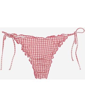 MC2 Saint Barth Bikini Briefs Chequered - Pink
