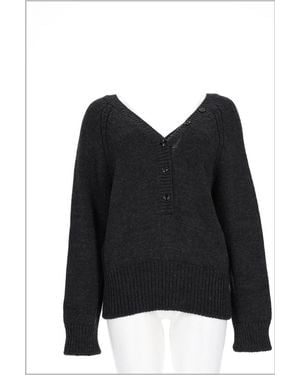 Our Legacy Merino Wool Dry Knit Jumper - Black