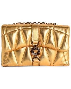 Versace 'Kleio' Mini -Tasche in Gold Nappa Lear - Mettallic