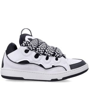 Lanvin Curb Bicolour Trainers - White