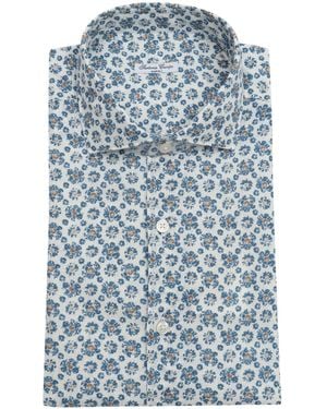 SARTORIA DEL CAMPO-SONRISA Shirt Linen Cotton - Blue
