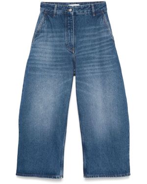 Studio Nicholson Chalco Wide Leg Denim Jeans - Blauw