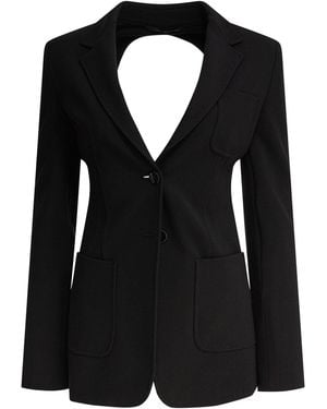 Max Mara Slim Jersey Blazer - Black