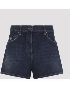 Prada Denimshort - Blauw