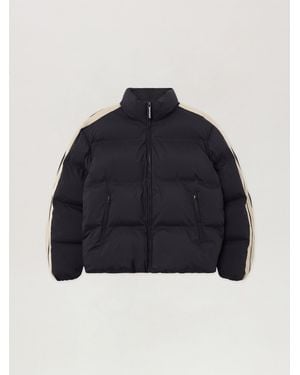 Palm Angels Klassiek Logo Track Donsjack - Blauw