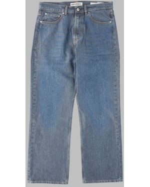 Our Legacy Relaxed Fit Denim Trousers - Blue