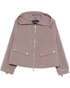 Emporio Armani Nylon Blouson Jacket - Brown