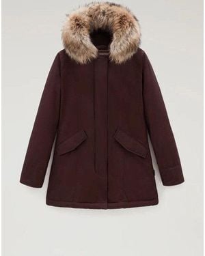 Woolrich Parka Arctic Donna Cotone Marrone/Testa Di Moro - Red