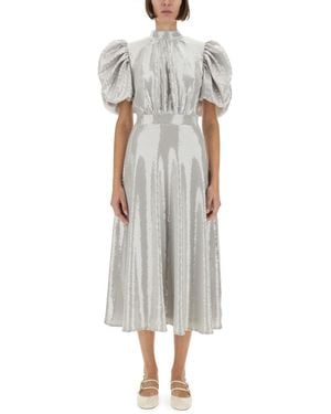 ROTATE BIRGER CHRISTENSEN Sequined Midi Dress - Grey