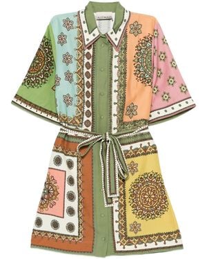 ALÉMAIS Contina Mini Dress - Green