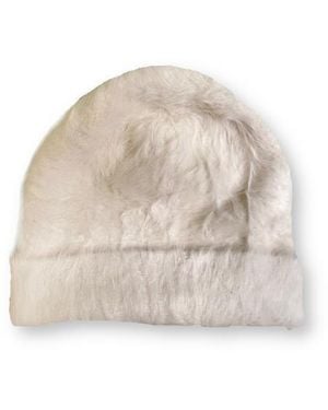 LA ROSE Angora Beanie Weiß