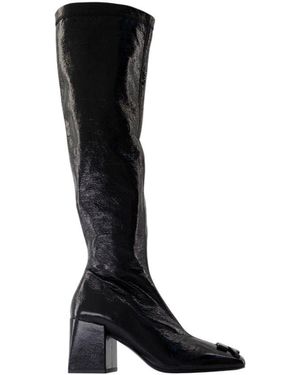 Courreges Over-Knee Boots - Zwart