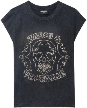 Zadig & Voltaire Cloe Hc Skull Strass - Blue