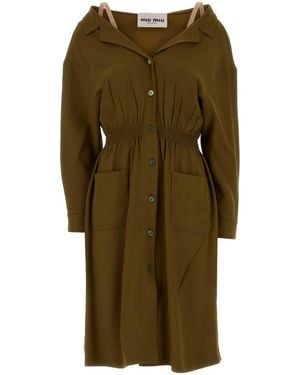 Miu Miu Sable Dress - Green