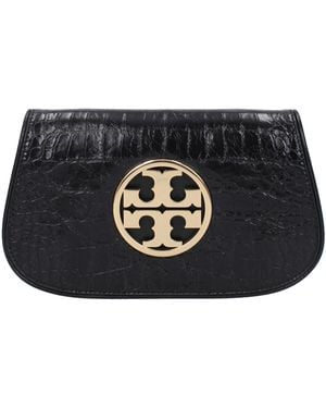 Tory Burch Pochette Reva Donna Pelle Nero - Black