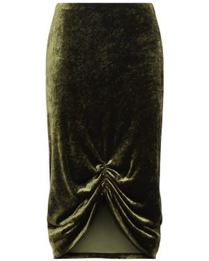 Valentino Viscose Midi Skirt - Green