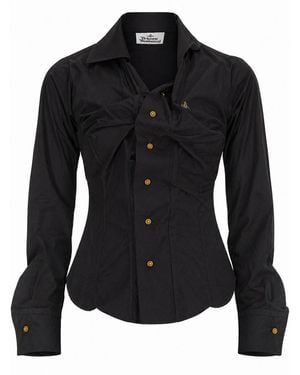 Vivienne Westwood Camicia "Drunken" - Black