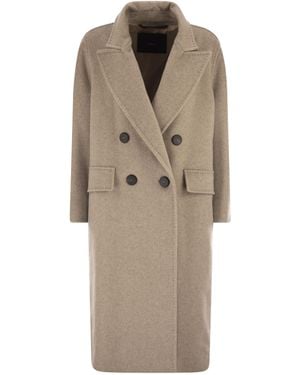 Max Mara Angus Herrens Übergroßer Mantel aus Kaschmir, Alpaka und Wolle - Natur