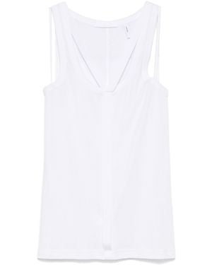 Helmut Lang Strap Racer Tank Top - White