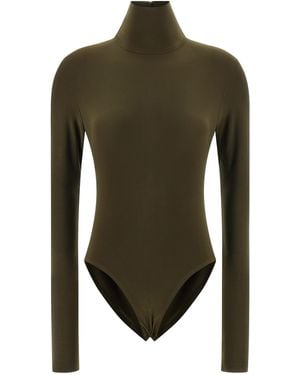 Norma Kamali 'Turtle' Bodysuit - Green