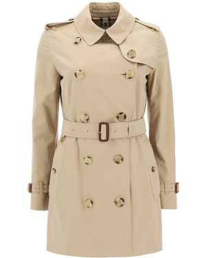 Burberry Short Kensington Heritage Trench Coat - Natural