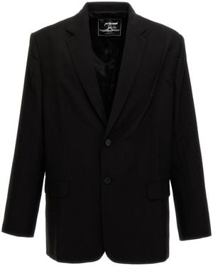 Y. Project Y/Proyecto 'LOGO PELIGLADO' Blazer - Negro