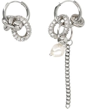 Justine Clenquet Accessori Argento - Bianco