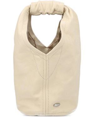 Our Legacy Gesmockte Shopper Met Handvat - Naturel