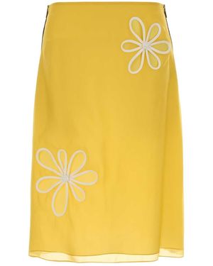 Fendi Gonna Silky Organza - Yellow