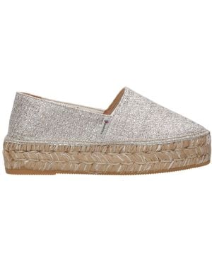 Espadrilles Apartrilles zapatos planos plateados - Gris