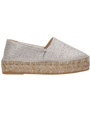 Espadrilles Scarpe Pianeggianti Argento - Grigio