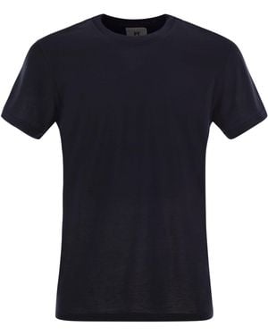 PT Torino Seide und Baumwoll -T -Shirt - Schwarz
