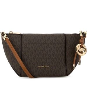 MICHAEL Michael Kors Printed Canvas Jordi Crossbody Bag - Brown
