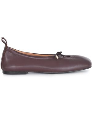 Alohas Ballerinas Made Of Leather - Purple
