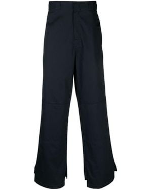 Palm Angels Cotton Trousers - Blue