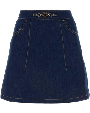 Patou Gonna in denim - Blu