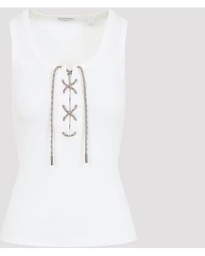 Burberry Camiseta sin mangas Cleo de - Blanco