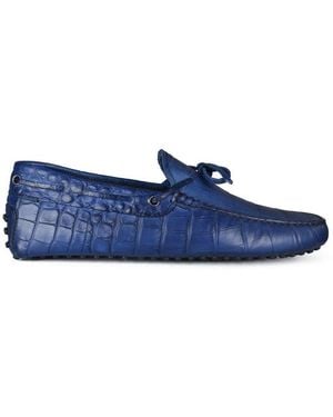 Tod's Leather Loafers - Blue