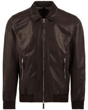 The Jack Leathers Coats - Black