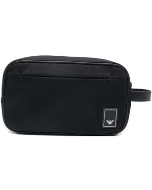 Emporio Armani Nylon Beauty Case - Black