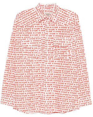 ALESSANDRO ENRIQUEZ Bedrucktes Baumwollhemd von - Pink