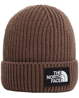 The North Face Berretto Con Logo Box Marrone - Brown