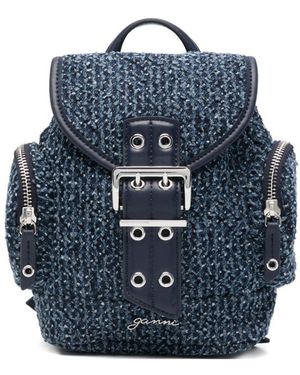 Ganni Bucky Denim Rucksack - Blau