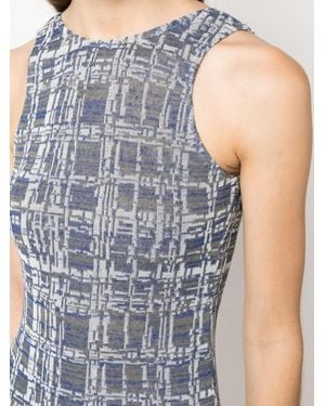 VITELLI Vestido Corto Sin Mangas - Azul